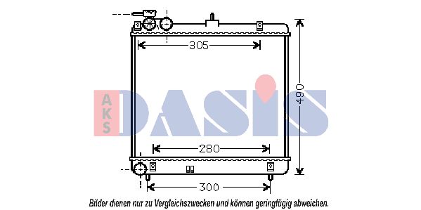 AKS DASIS radiatorius, variklio aušinimas 560047N